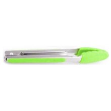 Gourmand 22cm Silicone Tongs with Auto Lock & Hook- Green Gourmand 22cm Silicone Tongs with Auto Lock & Hook- Green