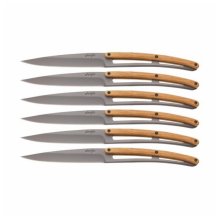 Deejo Table 6pc Titan Olive Wood