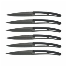 Deejo Table 6pc Bistrot Titan Blk ABS