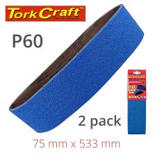 Sanding Belt Zirconium 75 X 533mm 60grit 2/Pack Sanding Belt Zirconium 75 X 533mm 60grit 2/Pack