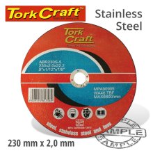 Tork Craft Cutting Disc Steel And Ss 230 X 2.0 X 22.2mm Tork Craft Cutting Disc Steel And Ss 230 X 2.0 X 22.2mm