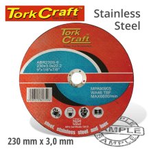 Tork Craft Cutting Disc Steel And Ss 230 X 3.0 22.22mm Tork Craft Cutting Disc Steel And Ss 230 X 3.0 22.22mm