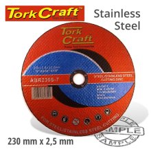 Tork Craft Cutting Disc Steel And Ss 230 X 2.5 22.22mm Tork Craft Cutting Disc Steel And Ss 230 X 2.5 22.22mm
