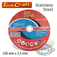 Tork Craft Cutting Disc Stainless Steel 230 X 2.5 22.22mm Tork Craft Cutting Disc Stainless Steel 230 X 2.5 22.22mm