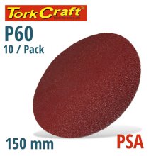 Tork Craft Sanding Disc Psa 150mm 60 Grit No Hole 10/Pk Tork Craft Sanding Disc Psa 150mm 60 Grit No Hole 10/Pk