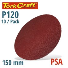 Tork Craft Sanding Disc Psa 150mm 120 Grit No Hole 10/Pk Tork Craft Sanding Disc Psa 150mm 120 Grit No Hole 10/Pk
