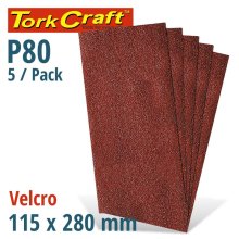 Tork Craft Sanding Sheet Orb 115 X 280mm 80gr No Holes Velcro 5/Pk Tork Craft Sanding Sheet Orb 115 X 280mm 80gr No Holes Velcro 5/Pk