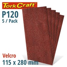 Tork Craft Sanding Sheet Orb 115 X 280mm 120gr No Holes Velcro 5/Pk Tork Craft Sanding Sheet Orb 115 X 280mm 120gr No Holes Velcro 5/Pk