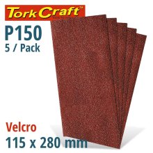Tork Craft Sanding Sheet Orb 115 X 280mm 150gr No Holes Velcro 5/Pk Tork Craft Sanding Sheet Orb 115 X 280mm 150gr No Holes Velcro 5/Pk