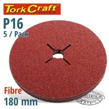 Tork Craft Fibre Disc 180mm 16 Grit 5/Pack Tork Craft Fibre Disc 180mm 16 Grit 5/Pack