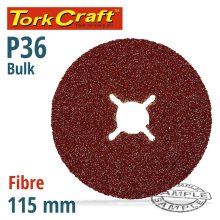 Tork Craft Fibre Disc 115mm 36 Grit Bulk Tork Craft Fibre Disc 115mm 36 Grit Bulk