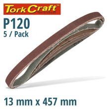 Powerfile Sanding Belt 13 X 457mm 120 Grit 5/Pk