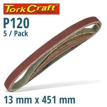 Tork Craft Powerfile Sanding Belt 13 X 451mm 120 Grit 5/Pk Tork Craft Powerfile Sanding Belt 13 X 451mm 120 Grit 5/Pk