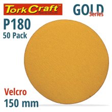 Tork Craft Gold Velcro Disc (50 Pieces) 180 Grit 150mm Without Hole Tork Craft Gold Velcro Disc (50 Pieces) 180 Grit 150mm Without Hole