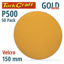 Tork Craft Gold Velcro Disc (50 Pieces) 500 Grit 150mm Without Hole Tork Craft Gold Velcro Disc (50 Pieces) 500 Grit 150mm Without Hole