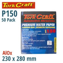 Tork Craft Premium Waterproof Paper 150 Grit 230 X 28 (50 Piece) Automotive Tork Craft Premium Waterproof Paper 150 Grit 230 X 28 (50 Piece) Automotive