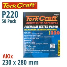 Tork Craft Premium Waterproof Paper 220 Grit 230 X 28 (50 Piece) Automotive Tork Craft Premium Waterproof Paper 220 Grit 230 X 28 (50 Piece) Automotive