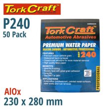 Tork Craft Premium Waterproof Paper 240 Grit 230 X 28 (50 Piece) Automotive Tork Craft Premium Waterproof Paper 240 Grit 230 X 28 (50 Piece) Automotive