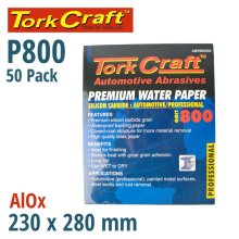 Tork Craft Premium Waterproof Paper 800 Grit 230 X 280 (50 Piece) Automotive Tork Craft Premium Waterproof Paper 800 Grit 230 X 280 (50 Piece) Automotive