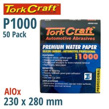Tork Craft Premium Waterproof Paper 1000 Grit 230 X 280 (50 Piece) Automotive Tork Craft Premium Waterproof Paper 1000 Grit 230 X 280 (50 Piece) Automotive