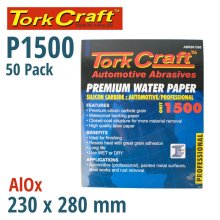 Tork Craft Premium Waterproof Paper 1500 Grit 230 X 280 (50 Piece) Automotive Tork Craft Premium Waterproof Paper 1500 Grit 230 X 280 (50 Piece) Automotive