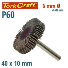 Tork Craft Flap Wheel 40 X 10 X 6mm Shaft 60 Grit Per Each (500 Per Box) Tork Craft Flap Wheel 40 X 10 X 6mm Shaft 60 Grit Per Each (500 Per Box)