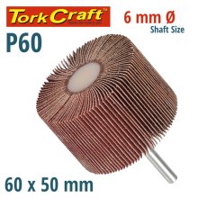 Tork Craft Flap Wheel 60 X 50 X 6mm Shaft 60 Grit Per Each (8 Per Box) Tork Craft Flap Wheel 60 X 50 X 6mm Shaft 60 Grit Per Each (8 Per Box)