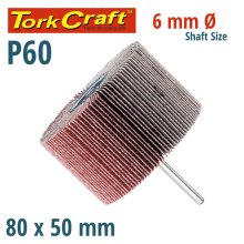 Tork Craft Flap Wheel 80 X 50 X 6mm Shaft 60 Grit Per Each (4 Per Box) Tork Craft Flap Wheel 80 X 50 X 6mm Shaft 60 Grit Per Each (4 Per Box)