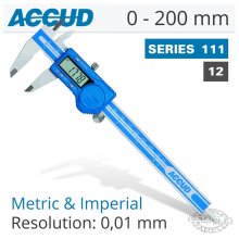 Accud Digital Caliper 0-200mm/0-8" Accud Digital Caliper 0-200mm/0-8"