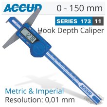 Accud Digital Hook Depth Gauge 0-150mm/0-6" Accud Digital Hook Depth Gauge 0-150mm/0-6"