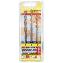 Alpen Multicut Drill Bit Set 3 Piece Hex Shank 5 6 8mm Alpen Multicut Drill Bit Set 3 Piece Hex Shank 5 6 8mm