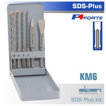 Alpen SDS Plus Mixed Set SDS 5 6 8 10mm X 160-Chisel-Flat 20 X 140-Point 140 Alpen SDS Plus Mixed Set SDS 5 6 8 10mm X 160-Chisel-Flat 20 X 140-Point 140