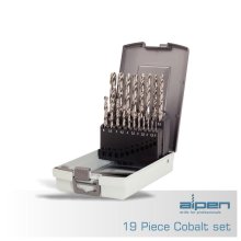 Alpen HSS Cobalt Drill Bit Set 19 Piece 1.0-10.0mm X 0.5mm In Plastc Case Alpen HSS Cobalt Drill Bit Set 19 Piece 1.0-10.0mm X 0.5mm In Plastc Case