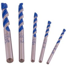 Alpen Granite Drill Bit Set 5piece 4 5 6 8 10mm Alpen Granite Drill Bit Set 5piece 4 5 6 8 10mm