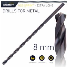 Alpen HSS Super 8mm 240 X 165 Extra Long Alpen HSS Super 8mm 240 X 165 Extra Long