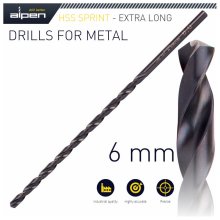 Alpen HSS Drill Bit 6mm 205 X 140 Extra Long