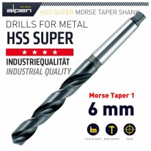Alpen HSS Super 6mm Morse Taper Shank Alpen HSS Super 6mm Morse Taper Shank
