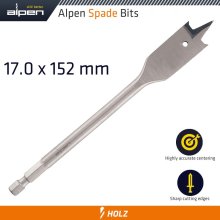 Alpen Spade Bit 17Mmx152Mm