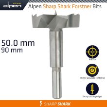 Alpen Forstner Drill Bit Sharp Shark 50Mm Alpen Forstner Drill Bit Sharp Shark 50Mm