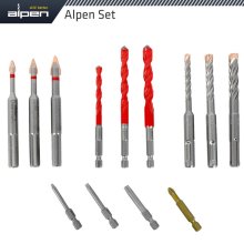 Alpen Drill-Screwset Kit 13 13 Pcs C Prot,Multi 6-Kant,Sds-Plus Force X4 Bit Alpen Drill-Screwset Kit 13 13 Pcs C Prot,Multi 6-Kant,Sds-Plus Force X4 Bit