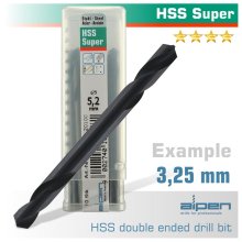 Alpen HSS Super Drill Bit Double Ended 3.25mm Bulk Alpen HSS Super Drill Bit Double Ended 3.25mm Bulk