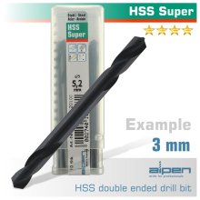 Alpen HSS Super Drill Bit Double Ended 3.0mm Bulk Alpen HSS Super Drill Bit Double Ended 3.0mm Bulk