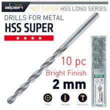 Alpen HSS Drill Bit Long 2 X 85mm Bulk