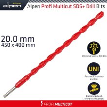 Alpen Profi Multicut Sds+ Shank Plw 20 X 450