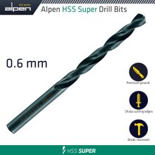 Alpen Hss Super Drill Bit 0.6Mm Bulk Alpen Hss Super Drill Bit 0.6Mm Bulk