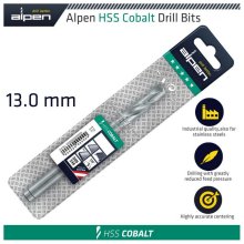 Alpen HSS Cobalt Drill Bit 13mm Alpen HSS Cobalt Drill Bit 13mm
