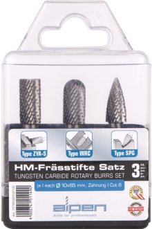 Alpen Tungsten Burr Set 3Piece Alpen Tungsten Burr Set 3Piece