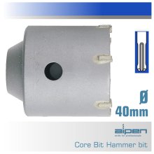 Alpen Core Hammer Bit Tct 40mm Alpen Core Hammer Bit Tct 40mm