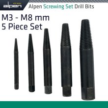 Alpen Screwingset M3-M8 5Pce Alpen Screwingset M3-M8 5Pce