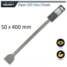 Alpen SDS Max Chisel Wide 50x400mm Alpen SDS Max Chisel Wide 50x400mm